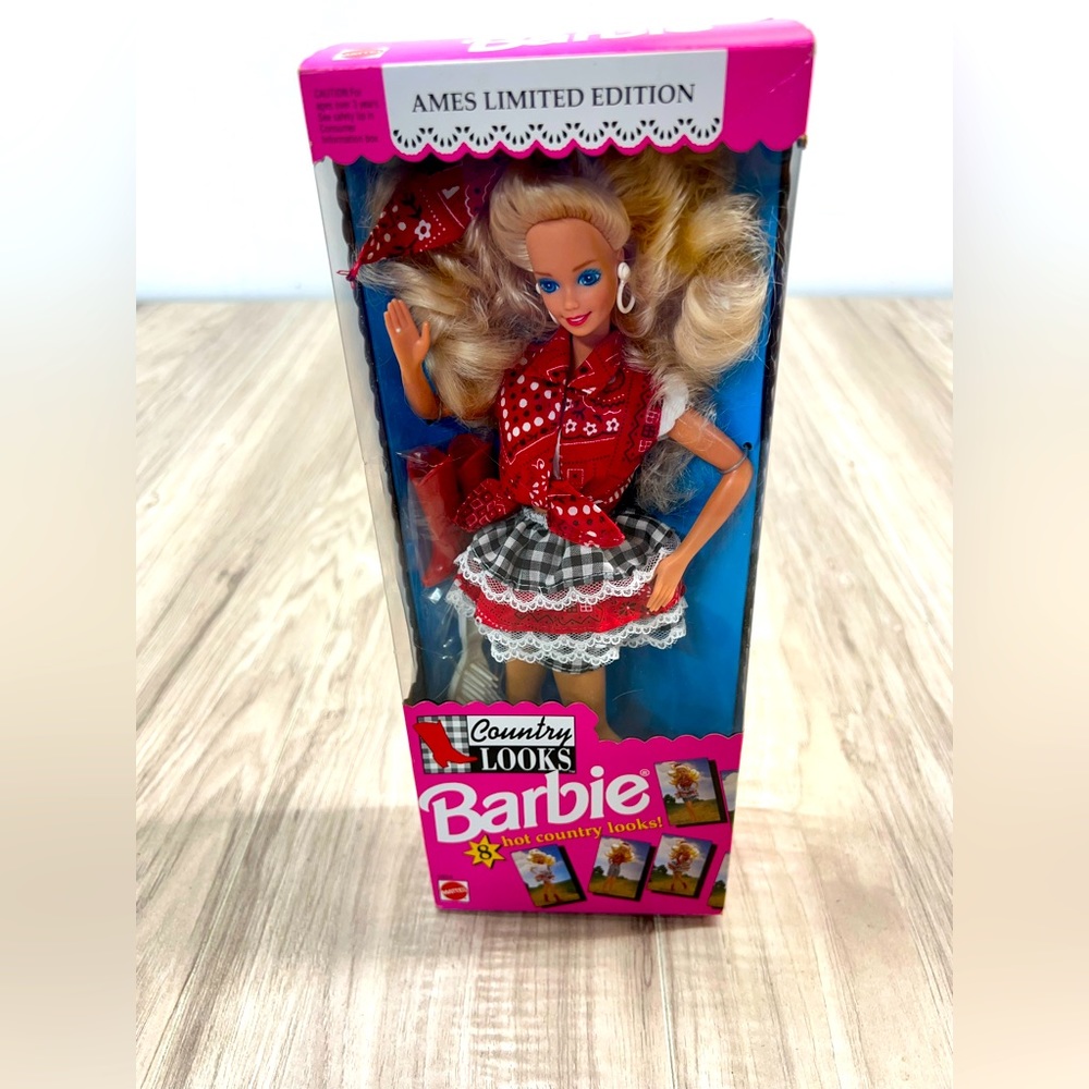 NRFB AMES Limited Edition Country Looks Barbie Mattel 5854